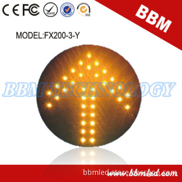 200mm Clear Lens Yellow Arrow LED Traffic Light Module